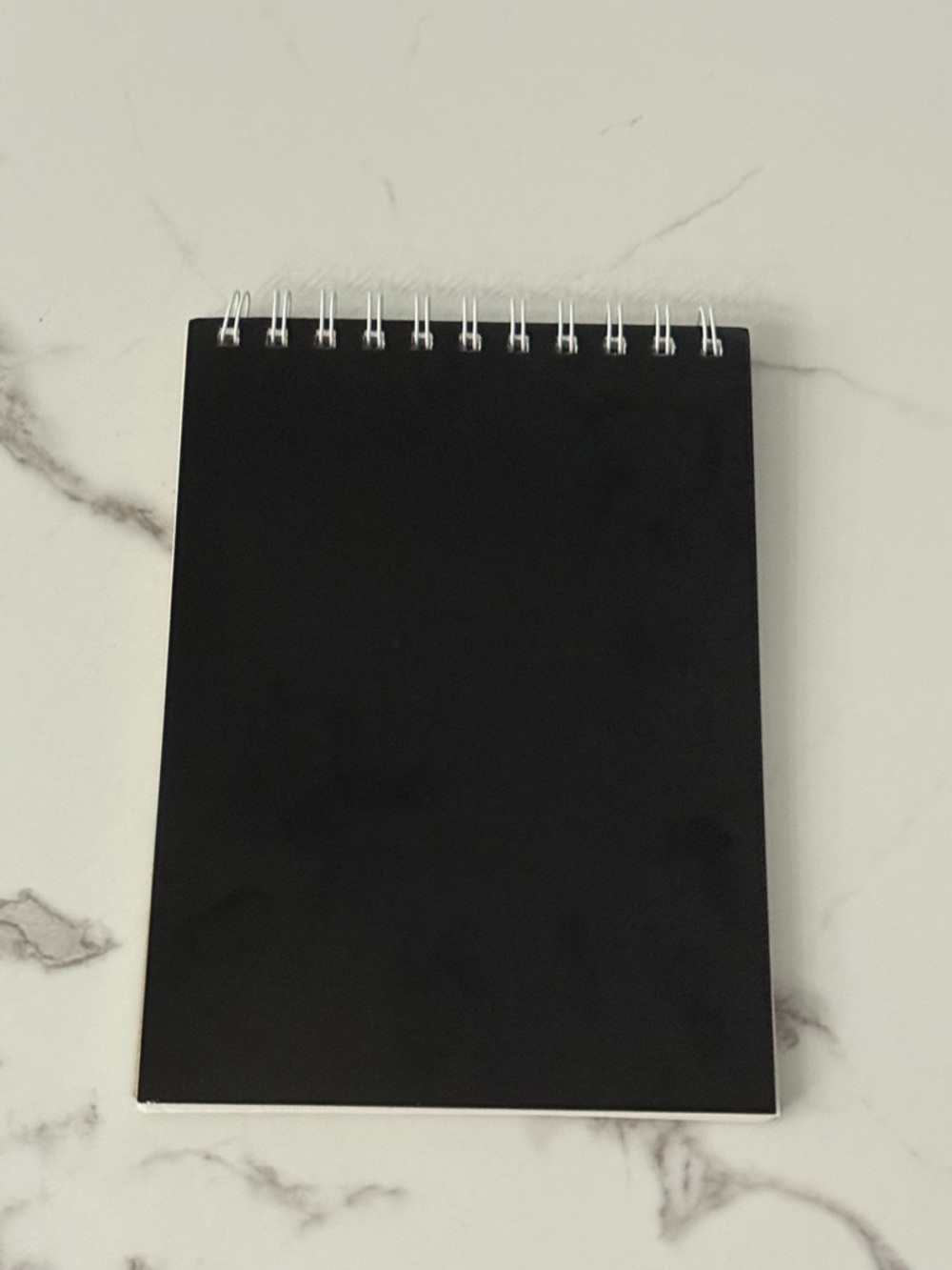 Spiral-Bound Black Notebook